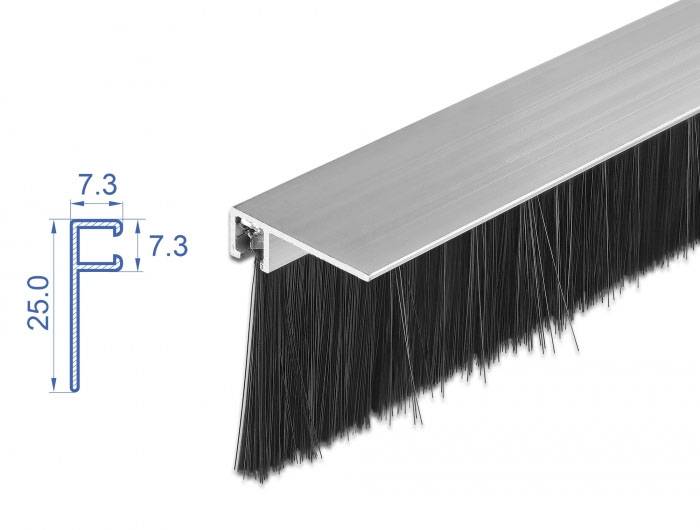Delock 66652 19 Zoll Netzwerkschrank-Bürstenleiste Schwarz