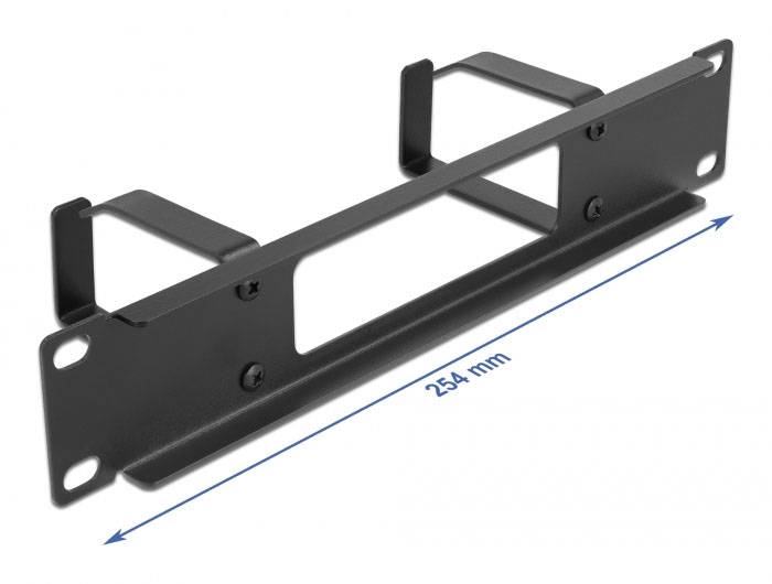 Delock 66654 10 Zoll Rangierpanel Schwarz