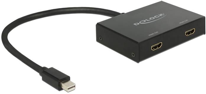 Delock 87696 DisplayPort-Splitter Schwarz