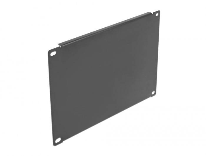 Delock 66663 10 Zoll Netzwerkschrank-Blindabdeckung Schwarz
