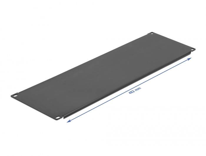 Delock 66665 19 Zoll Netzwerkschrank-Blindabdeckung 4 HE Schwarz