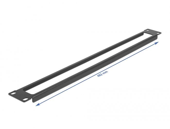 Delock 66674 19 Zoll Rangierpanel 1 HE Schwarz