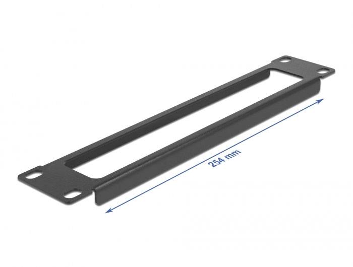 Delock 66672 10 Zoll Netzwerkschrank-Frontpaneel Schwarz
