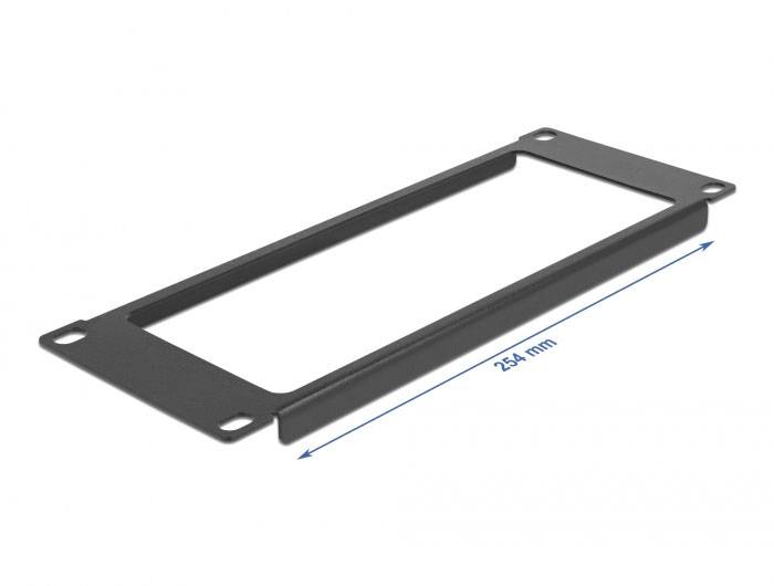 Delock 66673 10 Zoll Netzwerkschrank-Frontpaneel Schwarz
