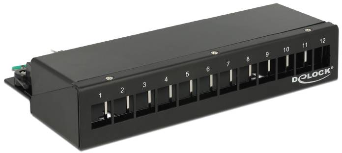 Delock 43339 Patch-Panel Schwarz