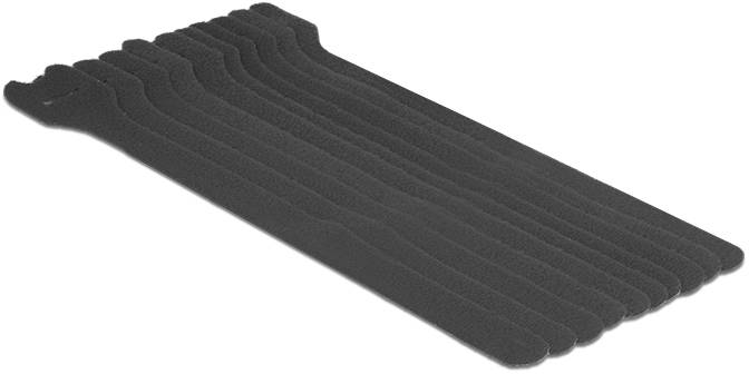 Delock Klettband Grau 10St.