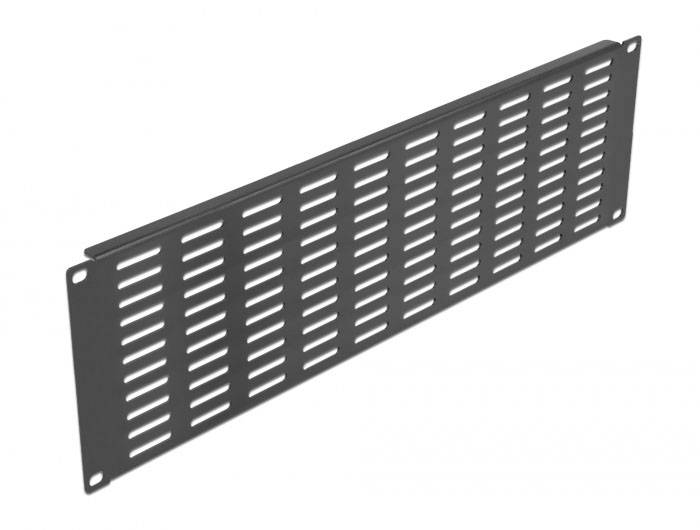 Delock 66681 19 Zoll Netzwerkschrank-Blindabdeckung 3 HE Schwarz