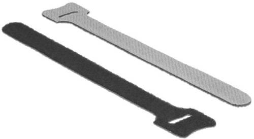 Delock Klettkabelbinder (L x B) 150mm x 12mm Schwarz 10St.