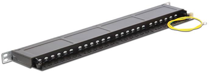 Delock 43316 Patch-Panel 0.5 HE Schwarz