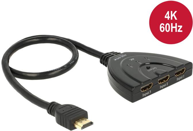 Delock 18600 HDMI-Switch 3840 x 2160 Pixel