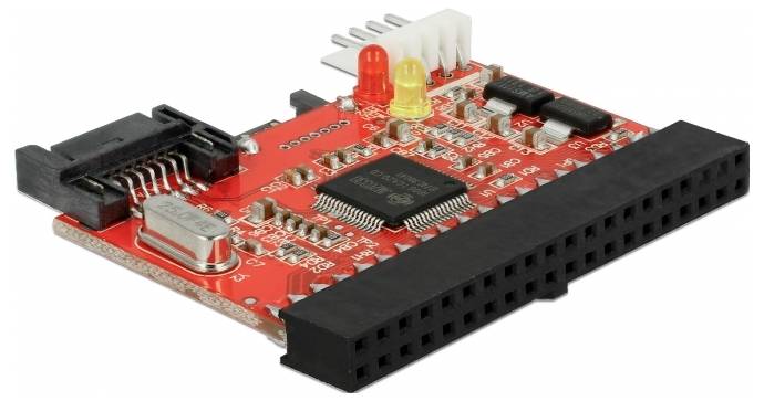 Delock 61635 Schnittstellen-Konverter [1x IDE-Buchse 40pol. - 1x SATA]