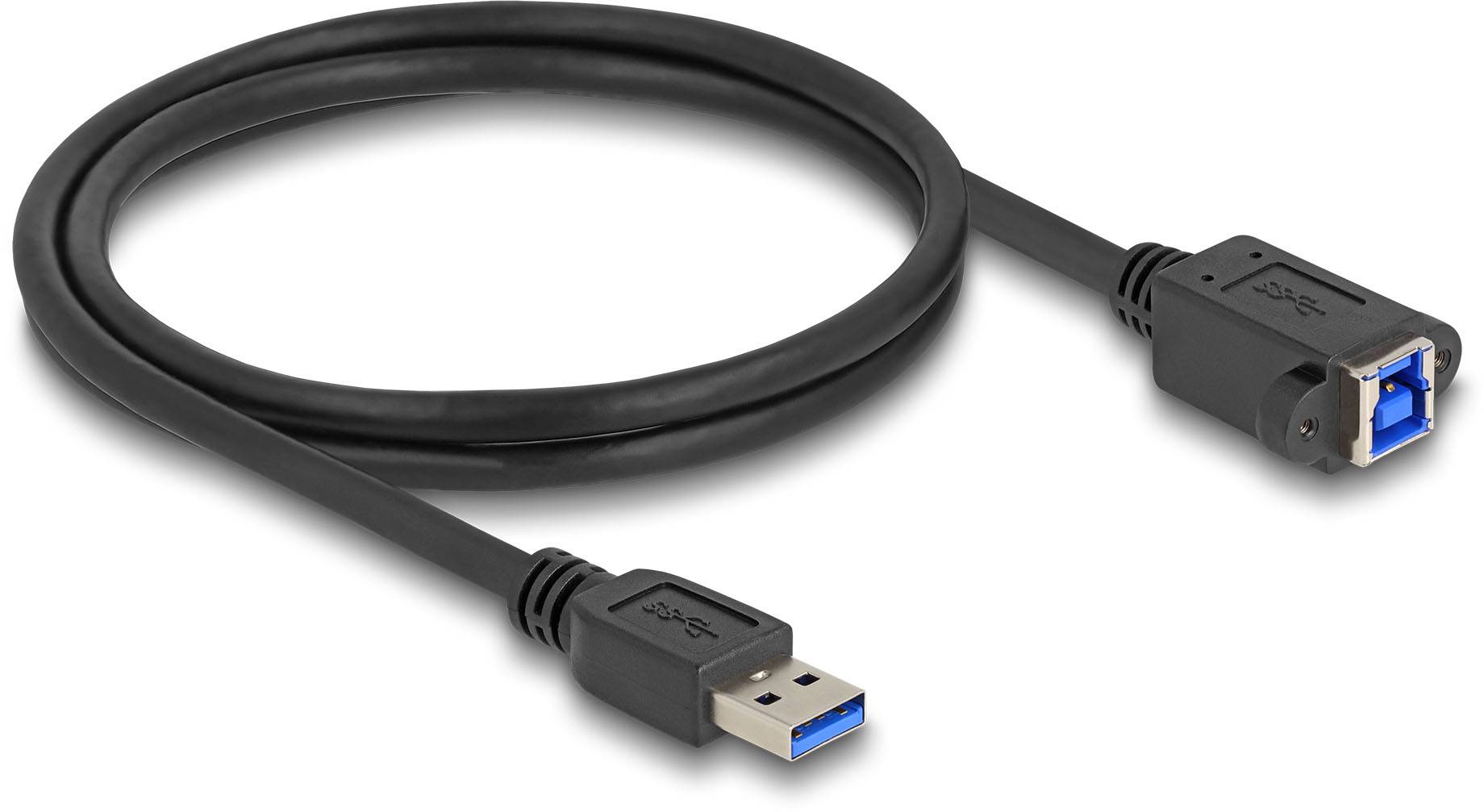 USB 3.0-Kabel mit männlichem und weiblichem Anschluss zur Erweiterung der Reichweite, geeignet für Datenübertragung mit hoher Geschwindigkeit.
