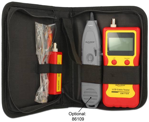 Delock 86108 Netzwerktester Passend für (Netzwerk-Spezifikationen (CAT)): Kabel