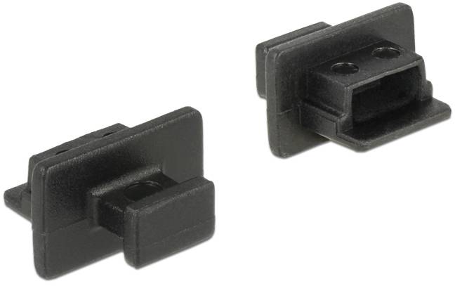 Delock Staubschutz für USB 2.0 Mini-B Buchse mit Griff 10 Stück schwarz 64011 64011 Inhalt: 1St.