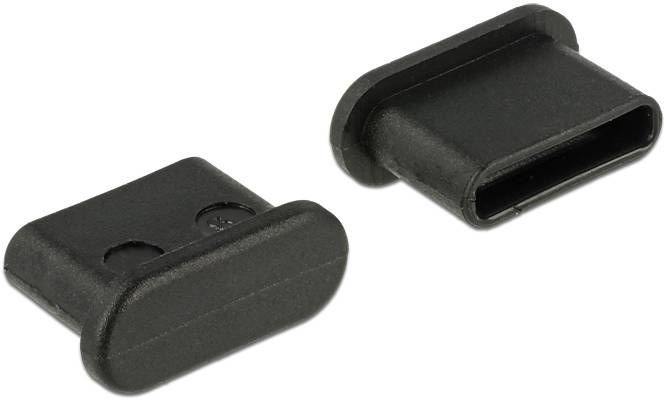 Delock Staubschutz für USB Type-C™ Buchse ohne Griff 10 Stück schwarz 64014 Inhalt: 10 St.
