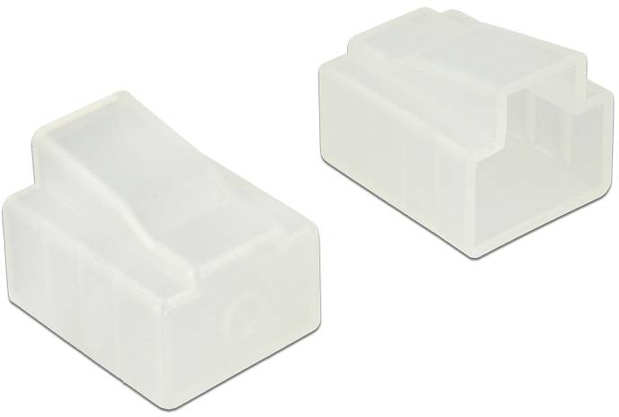 Delock 64016 Staubschutz für RJ45 Stecker 10 Stück transparent 64016 Transparent 1St.