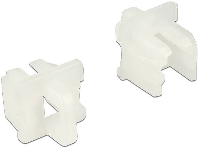 Delock 64018 Staubschutz für RJ11 Buchse mit Griff 10 Stück weiß 64018 Weiß