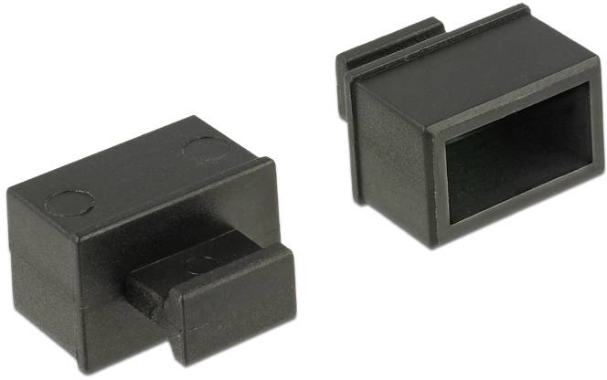 Delock 64021 Staubschutz für SFP Schacht mit Griff 10 Stück schwarz 64021 Schwarz 1St.