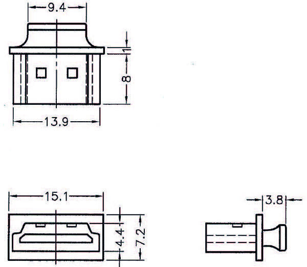 Delock 64029 Schutzkappe Schwarz 1St.