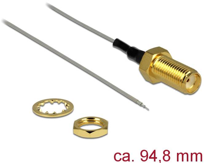 Delock WLAN-Antennen Anschlusskabel 94.8m Gold, Grau