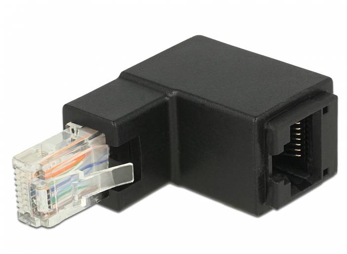 Delock RJ45 Netzwerk Adapter [1x RJ45-Stecker - 1x RJ45-Buchse] Schwarz