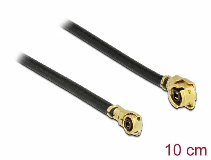 Delock WLAN-Antennen Anschlusskabel [1x IPEX-Stecker - 1x IPEX-Stecker] 10cm Schwarz