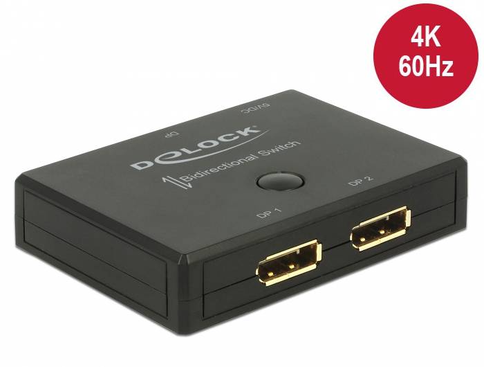 Delock 18750 DisplayPort-Switch 3840 x 2160 Pixel