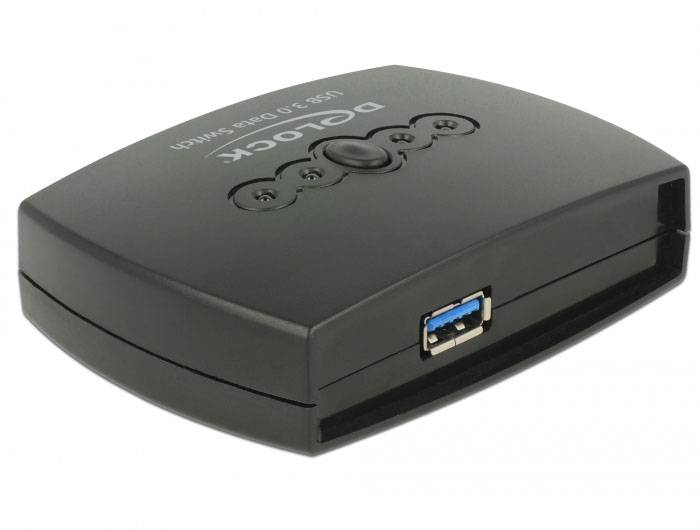 Delock 87724 USB 3.2 Gen 1-Umschalter (USB 3.0) Schwarz