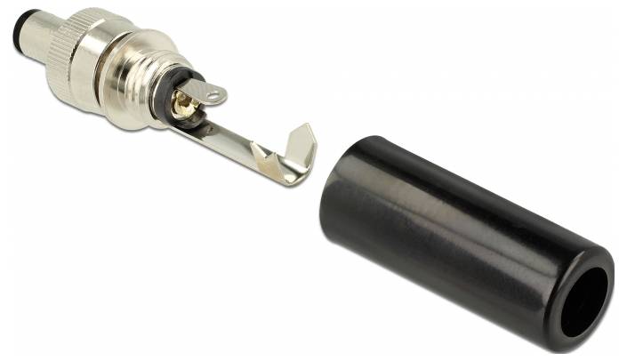 Delock 89913 Niedervolt-Steckverbinder Stecker, Einbau 5.5mm 2.1mm 1St.