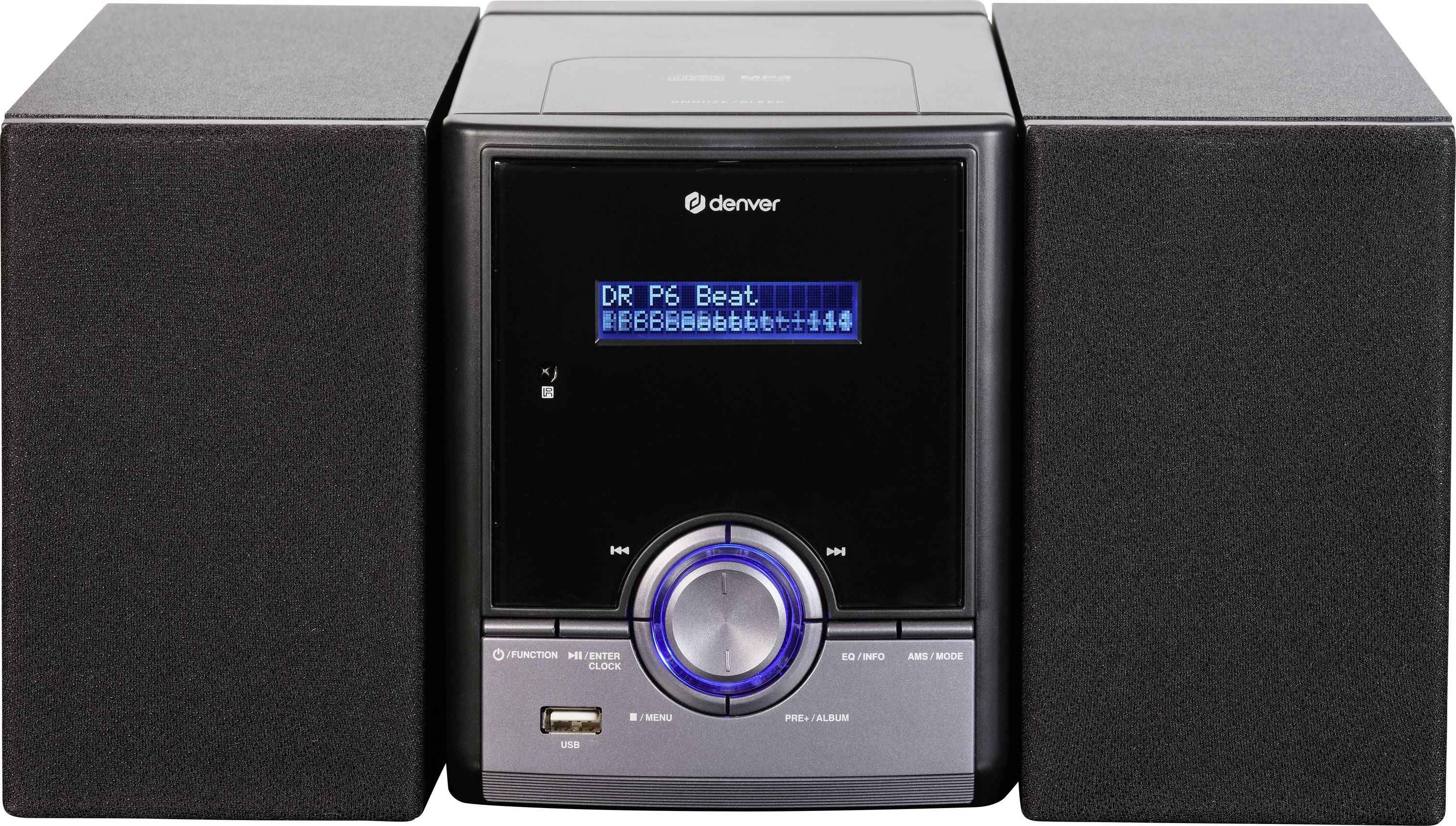 Denver MDA-285 Stereoanlage DAB+, UKW, CD, Bluetooth®, MP3, 2 x 5 W Schwarz