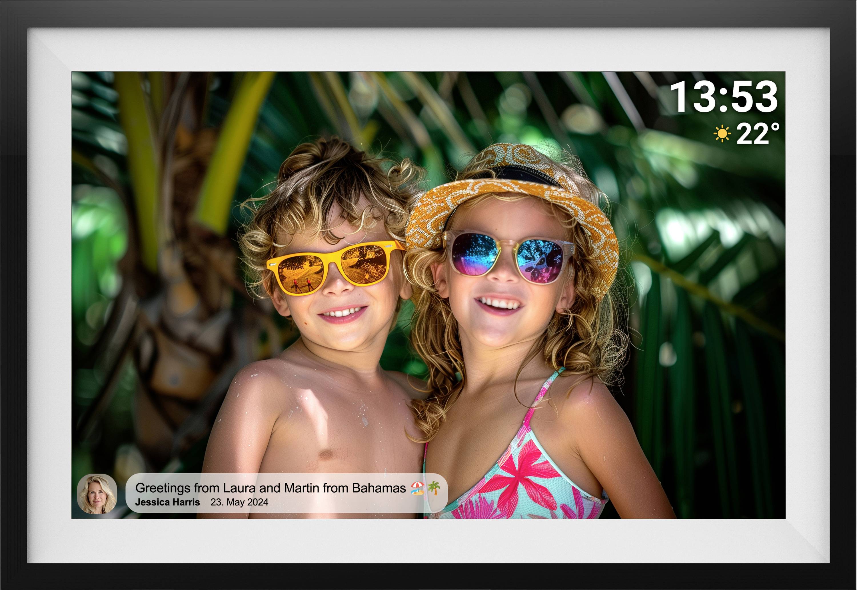 Denver PFF-1016 Digitaler Bilderrahmen 25.7cm 10.1 Zoll EEK: C (A - G) 1280 x 800 Pixel 16GB Schwarz