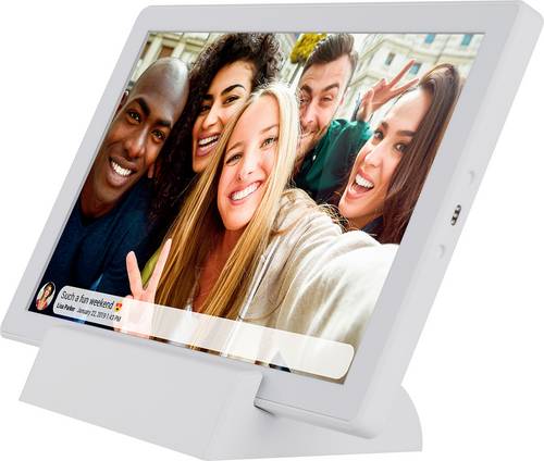 Denver PFF-1070W Digitaler Bilderrahmen 25.7 cm 10.1 Zoll EEK: C (A - G) 1280 x 800 Pixel 16 GB Wei