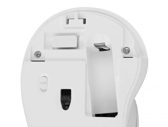 Delock 12596 Ergonomische Maus USB, Kabellos Weiß 4 Tasten 800 dpi, 1200 dpi, 1600 dpi