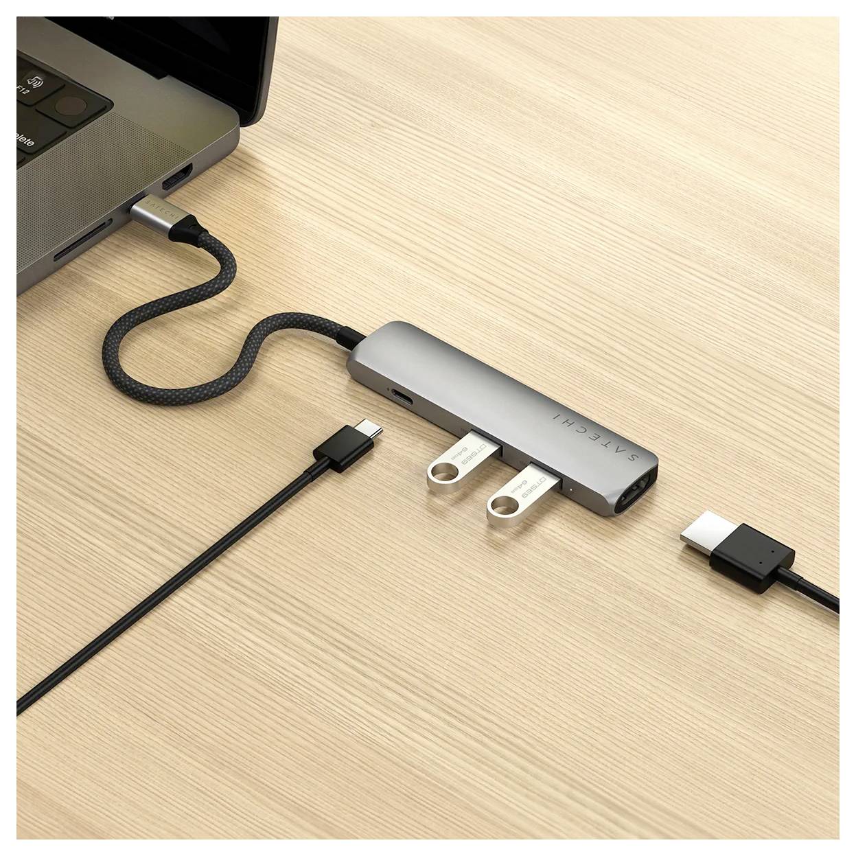 Satechi USB-C® Dockingstation ST-P4SM