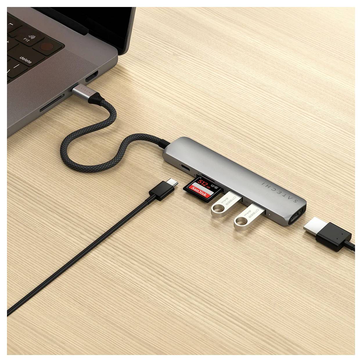 Satechi USB-C® Dockingstation ST-P6SM