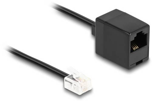 Delock Telefon (analog) Anschlusskabel 1 m Schwarz