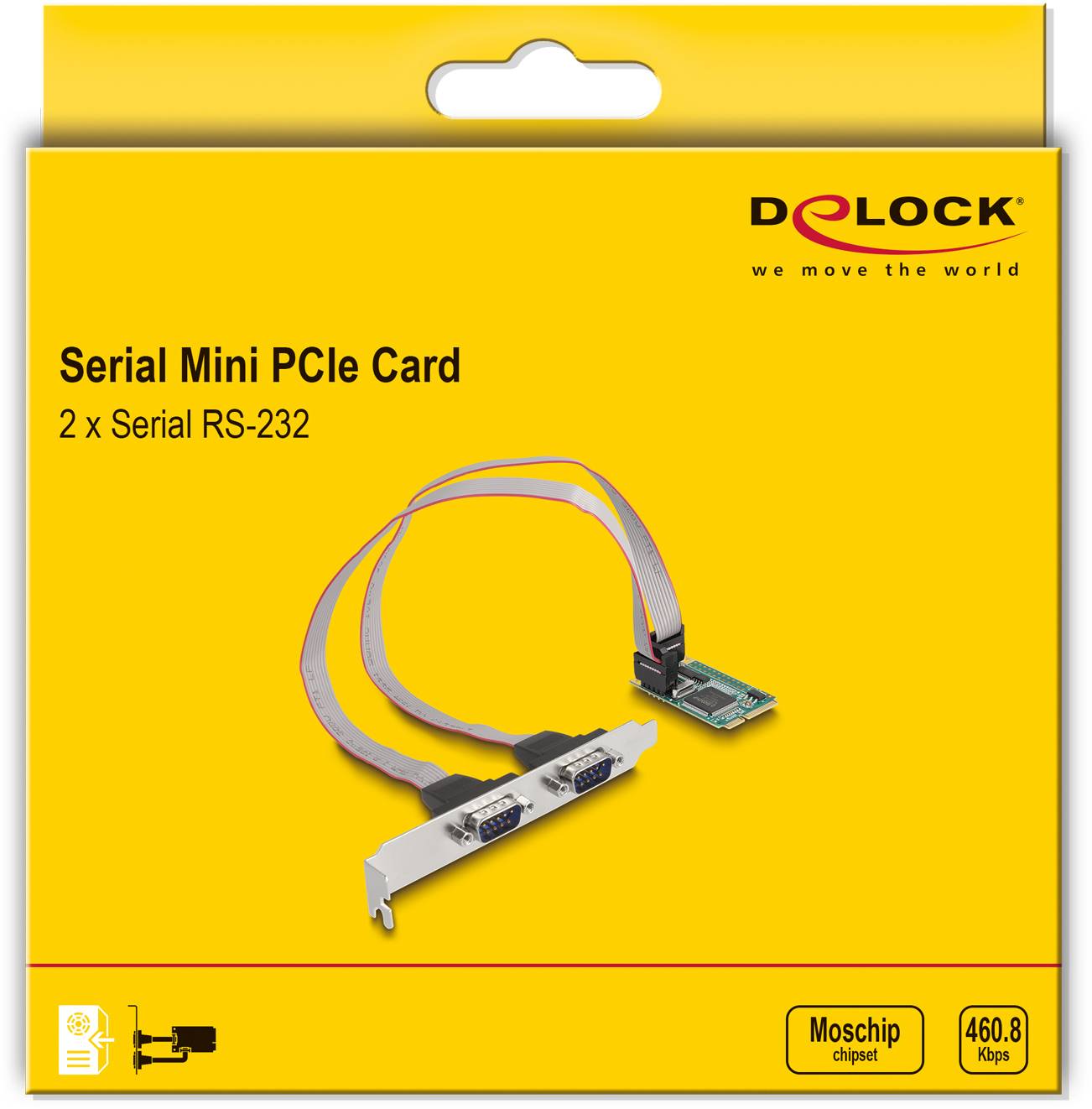 Delock 95273 PCI-Express Karte RS232 Mini-PCI-Express