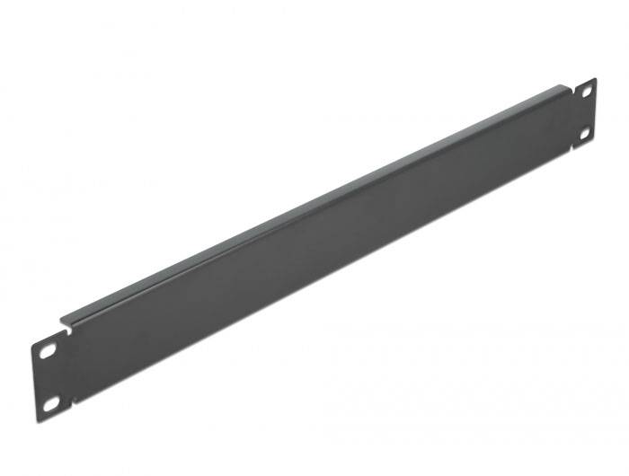 Delock 66289 19 Zoll Netzwerkschrank-Blindabdeckung 1 HE Schwarz