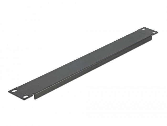 Delock 66289 19 Zoll Netzwerkschrank-Blindabdeckung 1 HE Schwarz