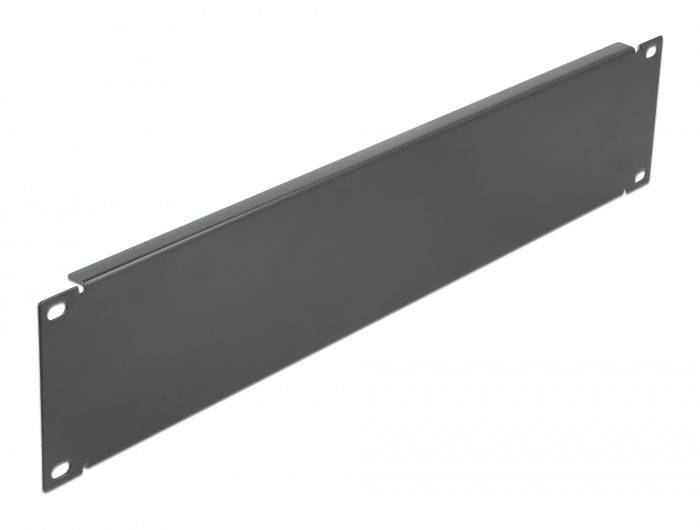 Delock 66290 19 Zoll Netzwerkschrank-Blindabdeckung 2 HE Schwarz