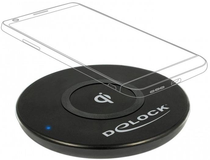Delock Induktions-Ladegerät 10W 65917 65917 Ausgänge Micro-USB-Buchse Schwarz