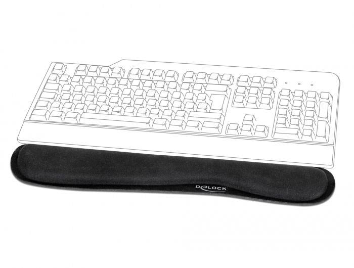 Delock 12558 Handgelenksstütze Schwarz