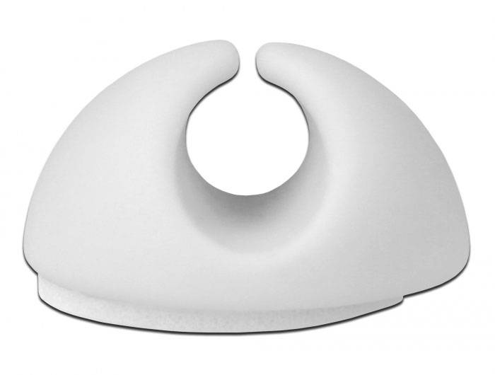 Delock Kabel-Halteclips Weiß (B x H) 29mm x 15mm 1 Set 18291