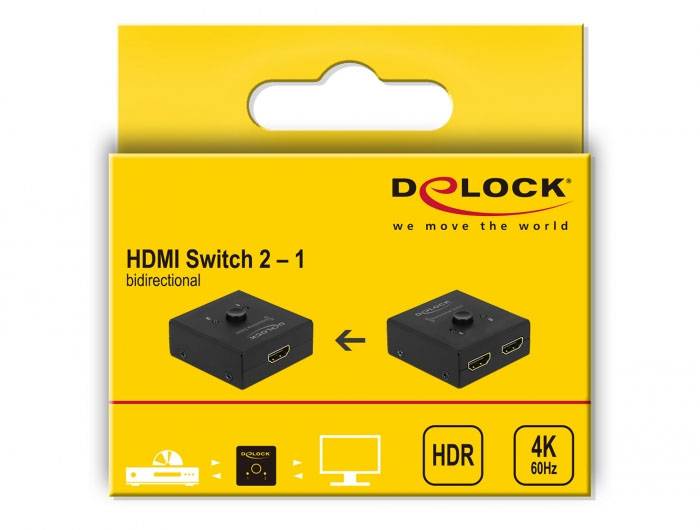 Delock 64072 HDMI-Switch 3840 x 2160 Pixel