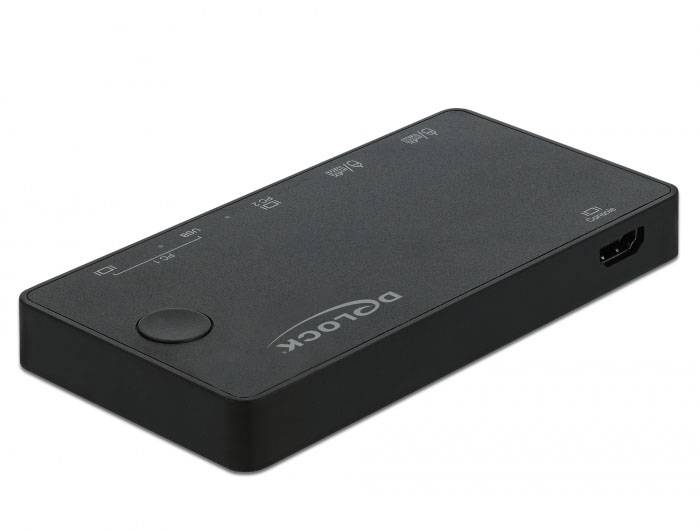 Delock 11477 1+5 Port KVM-Umschalter HDMI Tastatur 3840 x 2160 Pixel