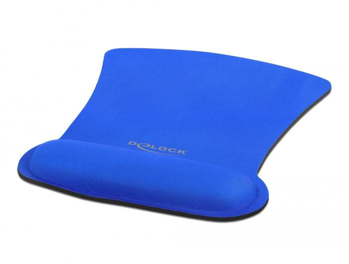 Delock 12699 Mauspad mit Handballenauflage Blau