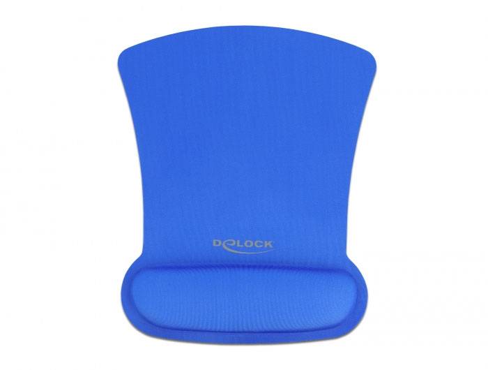 Delock 12699 Mauspad mit Handballenauflage Blau