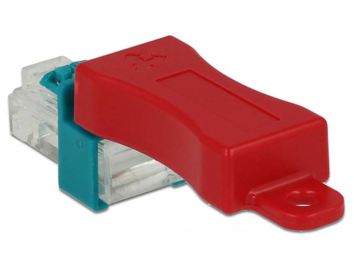 Delock RJ45 LAN Port Schloss 86425 Rot 86425