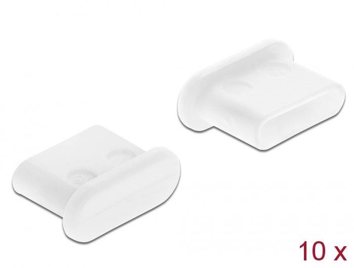 Delock Staubschutz für USB Type-C™ Buchse ohne Griff 10 Stück weiß 64095 64095 Inhalt: 1St.