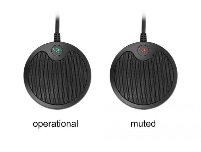 Delock 20672 Hand USB-Mikrofon Übertragungsart (Details):USB, Kabelgebunden USB USB, Kabelgebunden Schwarz